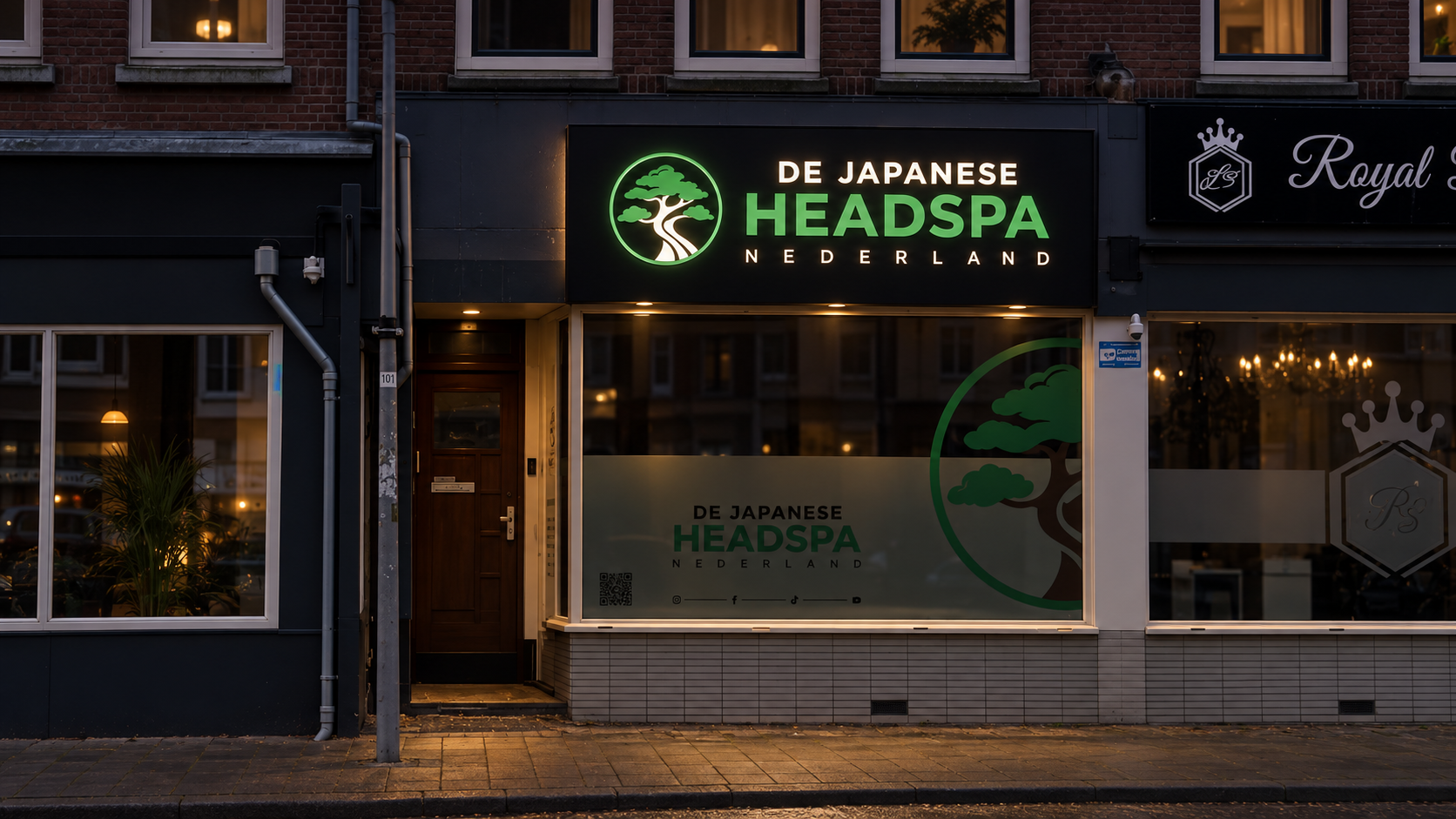 Pand van De Japanese Head Spa Nederland aan de Beijerlandselaan in Rotterdam